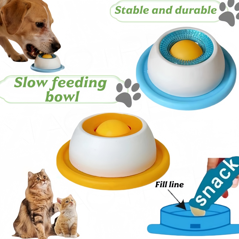 Dog Puzzle Feeder Toy - وعاء طعام بطيء للحيوانات الأليفة، لعبة