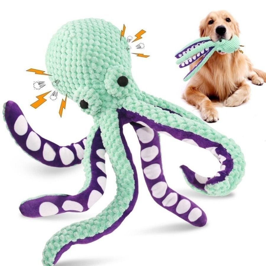 Indestructible Dog Chew Toy - لعبة كلب على شكل أخطبوط مصنوعة