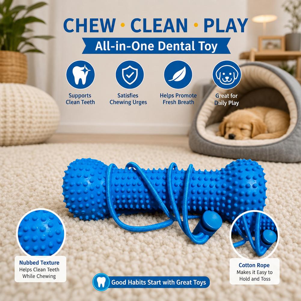 Teeth Cleaning Dog Chew Bone - عصا مضغ للكلاب لتنظيف الأسنان أثناء