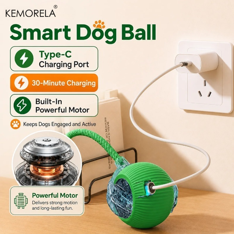 كرة تفاعلية جديدة للكلاب، كرة  - مراجعة Automatic Moving Dog Ball وسعره