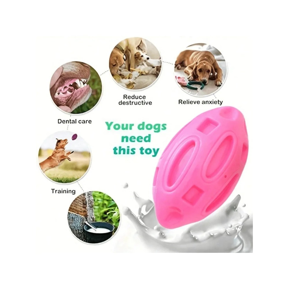 كرة رجبي غير قابلة للتدمير تصد - مراجعة Indestructible Dog Chew Toy وسعره